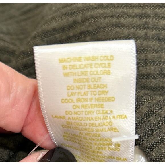 Matty M Forest Green Mock Turtleneck Dolman Sleeve Soft Tunic Sweater Small - Picture 6 of 6